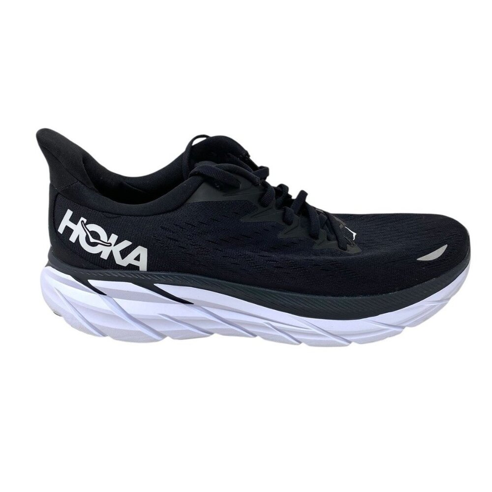 Hoka One One Clifton 8 Men's Size 11D Running Black Lace Up Sneakers Trainers - Picture 3 of 12